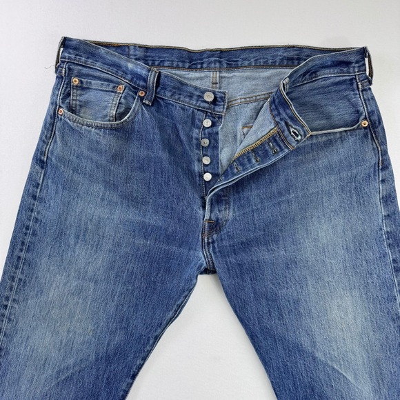 Levi's Other - Levis 501 Original Fit Mens Blue Denim Straight Leg Button Fly Jeans W40 L30